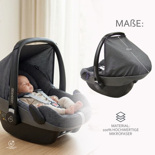 BAMBINIWELT Sonnenverdeck für Maxi-Cosi Pebble, UV50+, STERNE